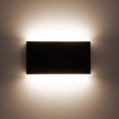 Producto de Aplique de Pared Exterior LED 10W Iluminación Doble Cara Rectangular Negro Hera