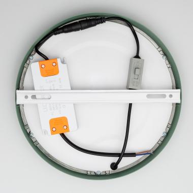 Producto de Plafón LED 18W Circular Aluminio Ø210 mm Slim CCT Seleccionable Galán SwitchDimm