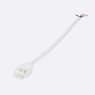 Producto de Conector Hipopótamo con cable para Tira LED RGB 12/24/220V SMD Silicone FLEX Ancho 12 mm