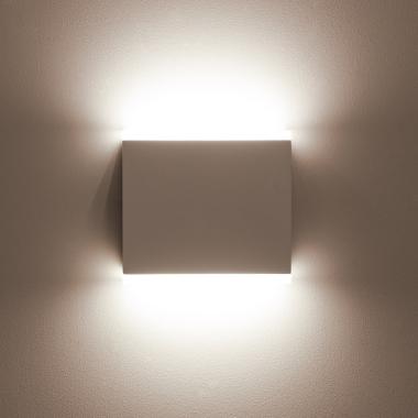 Producto de Aplique de Pared Exterior LED 6W Iluminación Doble Cara Cuadrado Blanco Orus