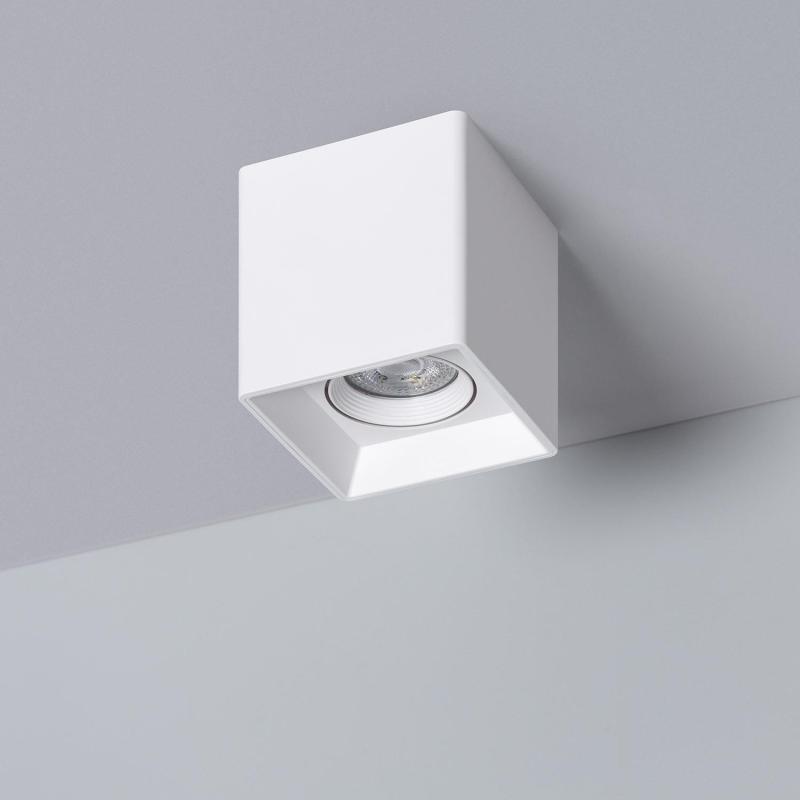 Produto de Aplique de Teto Quadrado Branco com Lâmpada GU10 Space