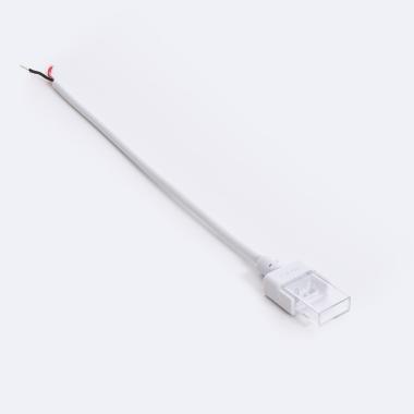 Producto de Conector Hipopótamo con Cable para Tira LED Autorectificada 220V AC COB Silicone FLEX Ancho 10 mm Monocolor