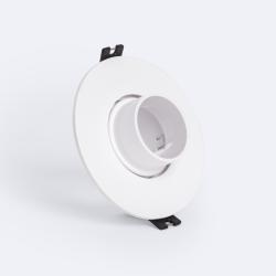 Product Aro Downlight Circular Basculante Bajo UGR para Bombilla LED GU10 / GU5.3 Corte Ø85mm Suefix