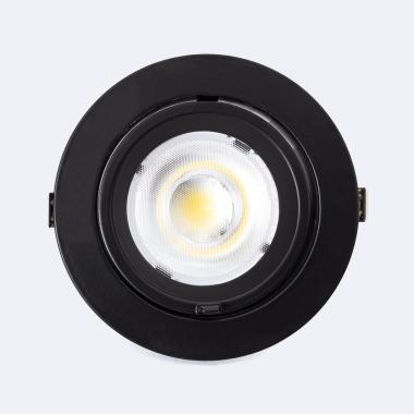 Producto de Downlight LED 24W Circular Direccionable OSRAM 120 lm/W LIFUD Corte Ø 170 mm Negro