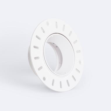 Aro Downlight Circular Basculante Integración Escayola/Pladur para Bombilla LED GU10 / GU5.3 Corte Ø70 mm Suefix