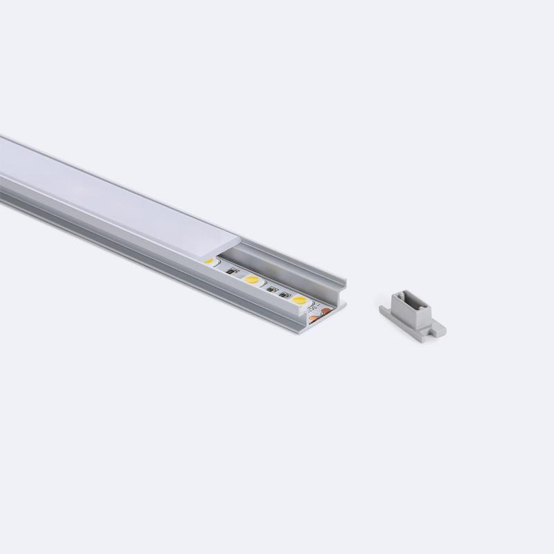 Produto de Perfil de Alumínio para Chão para Fitas LED de até 10 mm