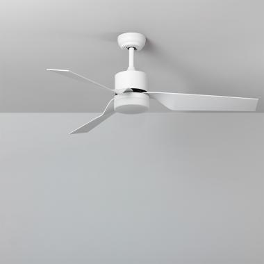 Ventoinha de Teto Silenciosa Minimal Branco 132cm Motor DC