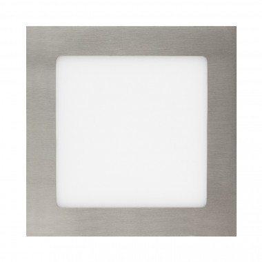 Producto de Placa LED 12W Cuadrada SuperSlim Silver Corte 155x155 mm