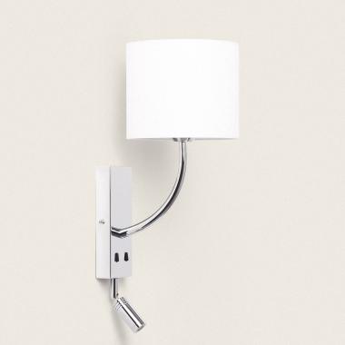 Candeeiro de Parede com Luz de Leitura 2.5W Metal Silver-Teylo