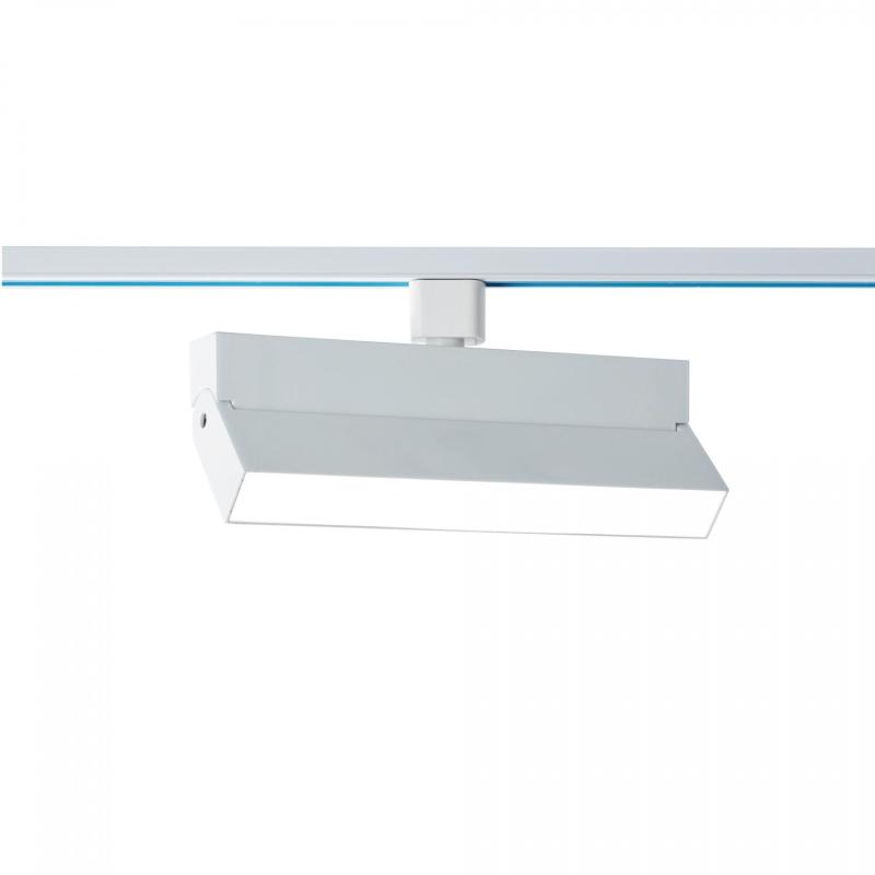 Produto de Foco Carril Linear LED Monofásico 24W Regulável TRIAC CCT Selecionável No Flicker Elegant Branco