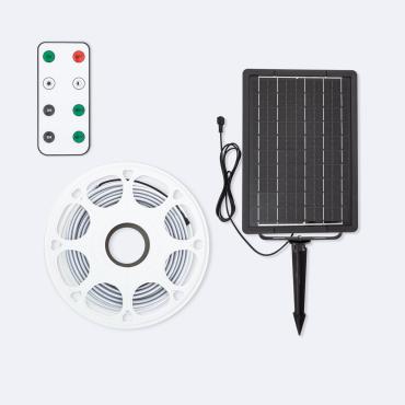 Fita LED Exterior Solar 24V DC SMD2835 60 LED/m 15m IP65 Largura 12 mm Corte 100 cm RGB