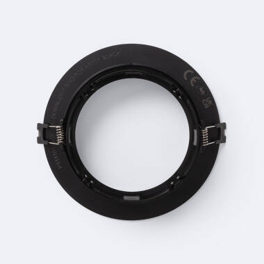 Producto de Aro Downlight Empotrable Circular Direccionable para Bombilla LED GU10 AR111 Corte Ø135 mm