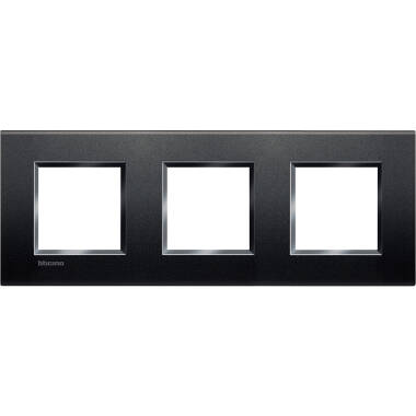 Placa Quadrada 3x2 Módulos BTicino Living Light LNA4802M3BI