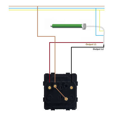 Producto de Interruptor Pulsador para Persianas Automáticas con Flechas y Marco PC Modern