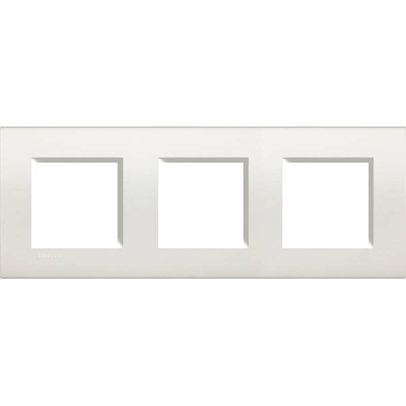 Produto de Placa Quadrada 3x2 Módulos BTicino Living Light LNA4802M3BI