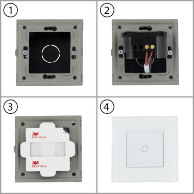 Produto de Interruptor Táctil Duplo Modern