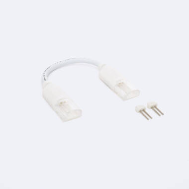 Conector Doble con Cable para Tira LED Autorrectificada 220V AC SMD IP65 Ancho 12mm Monocolor
