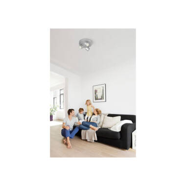 Produto de Candeeiro de Teto LED Regulável com Três Focos PHILIPS Star 3x4.5W 