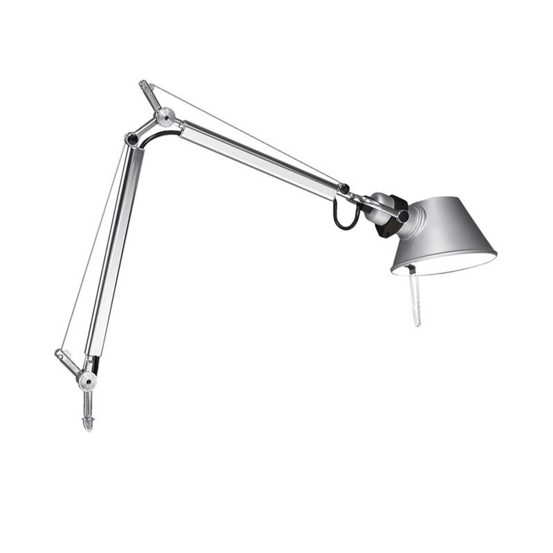 Producto de Lámpara de Mesa Tolomeo Micro con Soporte Fijo Blanco Brillo ARTEMIDE