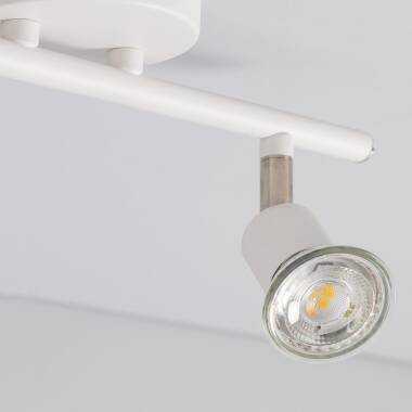Producto de Lámpara de Techo Orientable Aluminio Oasis 2 Focos Blanco