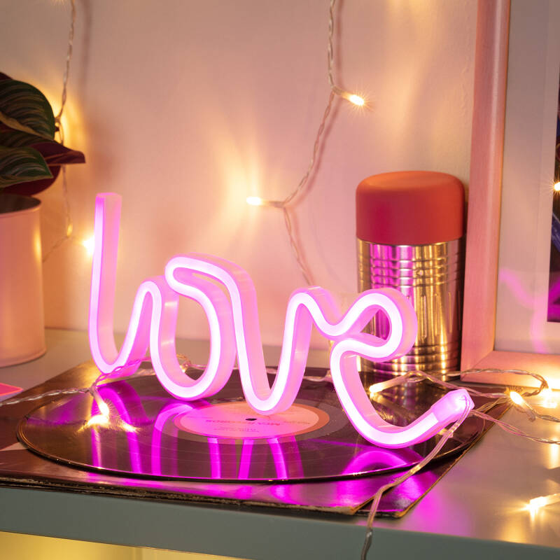 Produto de Neon LED Love com Bateria