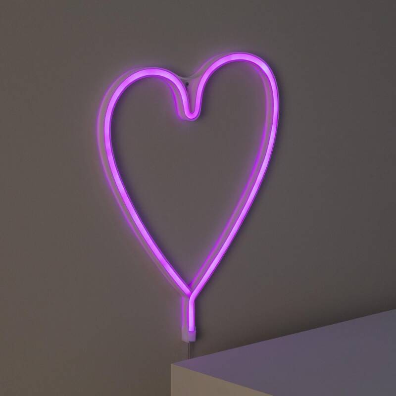 Produto de Neon LED Heart com Bateria