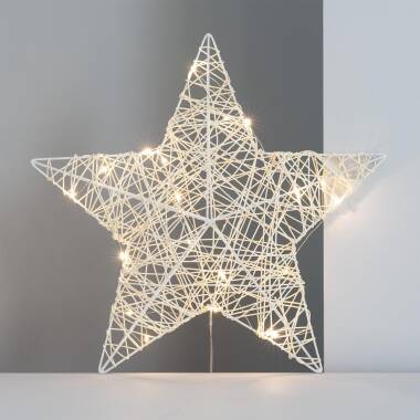 Producto de Estrella con Guirnalda de Luces LED Irawo 42x42 cm