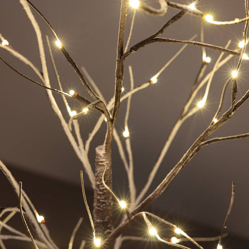 Produto de Árvore de Natal 64 LED 150 cm Branco Quente