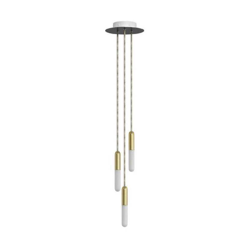 Producto de Lámpara Colgante Múltiple de Tres Caídas Metal Creative-Cables SPM3R20103E14GOERM65-L