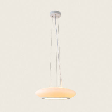 Candeeiro Suspenso LED 18W Metal e Vidro Hudson M