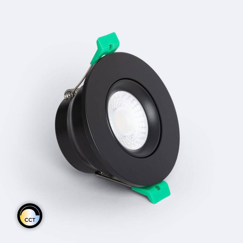 Producto de Foco Downlight LED 5-8W Ignífugo Circular Regulable IP65 Corte Ø 65 mm Design Ajustable