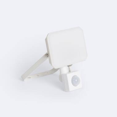 Foco Projetor LED com Sensor PIR 20W IP65 Branco