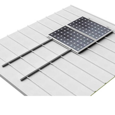 Estructura Coplanar para Painéis Solares em Chapa Trapezoidal