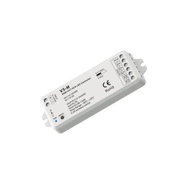 Controlador Regulador LED 12/24V DC para Tira LED RGBWW compatible con Mando RF