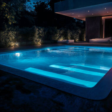 Produto de Foco Piscina Superfície LED Submersível 12V DC IP68 35W