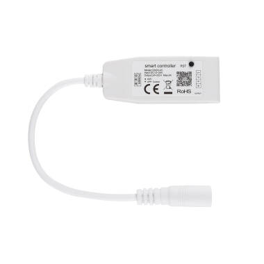 Producto de Kit Tira LED RGB 12V DC IP65 60LED/m 5m Ancho 10mm con Controlador WiFi y Fuente Alimentación Corte cada 5cm