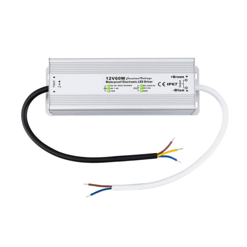 Producto de Fuente de Alimentación Estanca 12V DC 60W 5A IP67