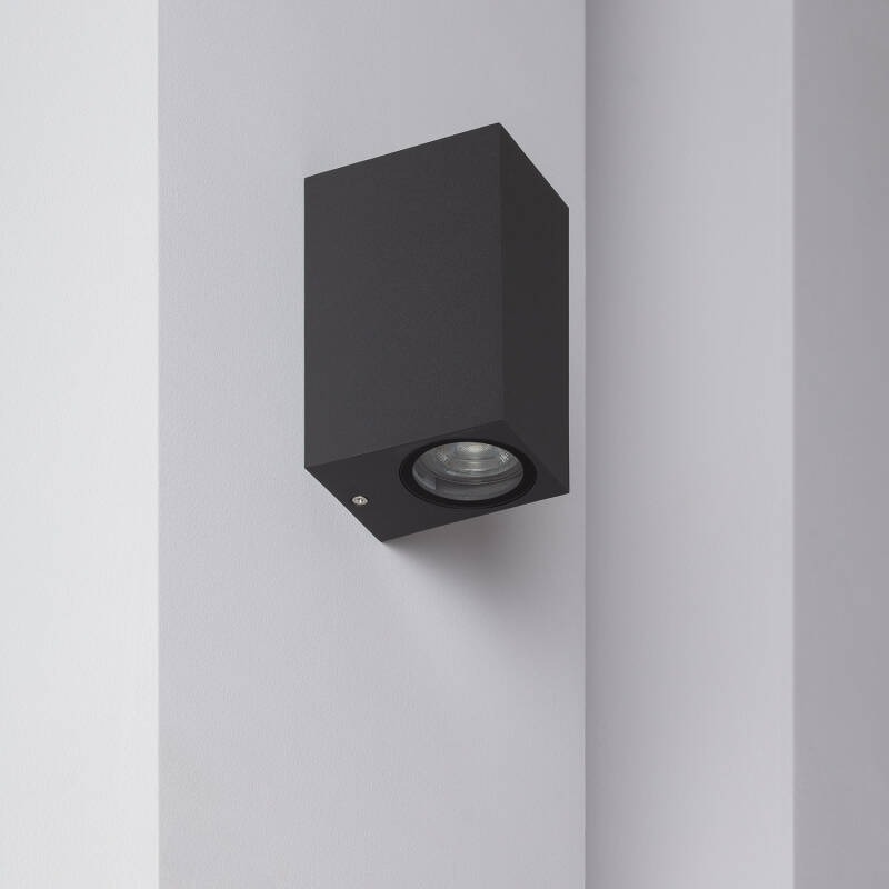 Producto de Aplique de Pared Exterior Aluminio Iluminación Doble Cara Miseno Gris Oscuro