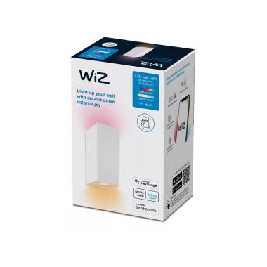 Producto de Aplique de Pared LED Regulable RGB CCT Smart WiFi+Bluetooth 2x4.7W Iluminación Doble Cara WiZ