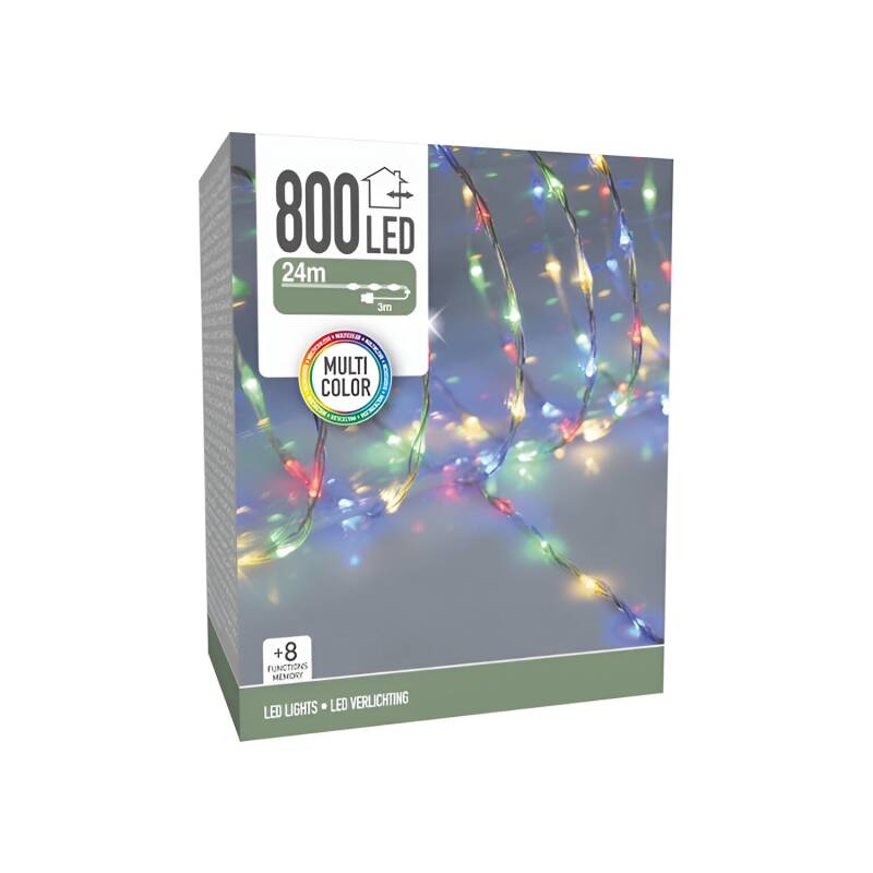 Produto de Grinalda Exterior LED Transparente RGB 24m