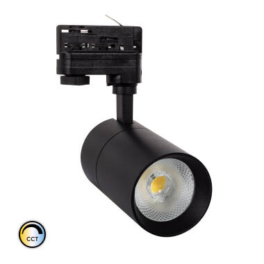 Foco LED New Mallet 20W Regulável No Flicker CCT Seleccionável para Carril Monofásico (UGR 15)