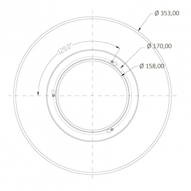 Producto de Reflector 90° de Aluminio para Campanas LED UFO SAMSUNG HBF