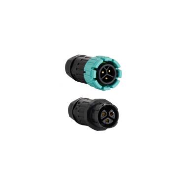 Produto de Conector de Cabo Estanque Conexão Macho-Fêmea 3 pinos 0,5-2,5 mm² IP68