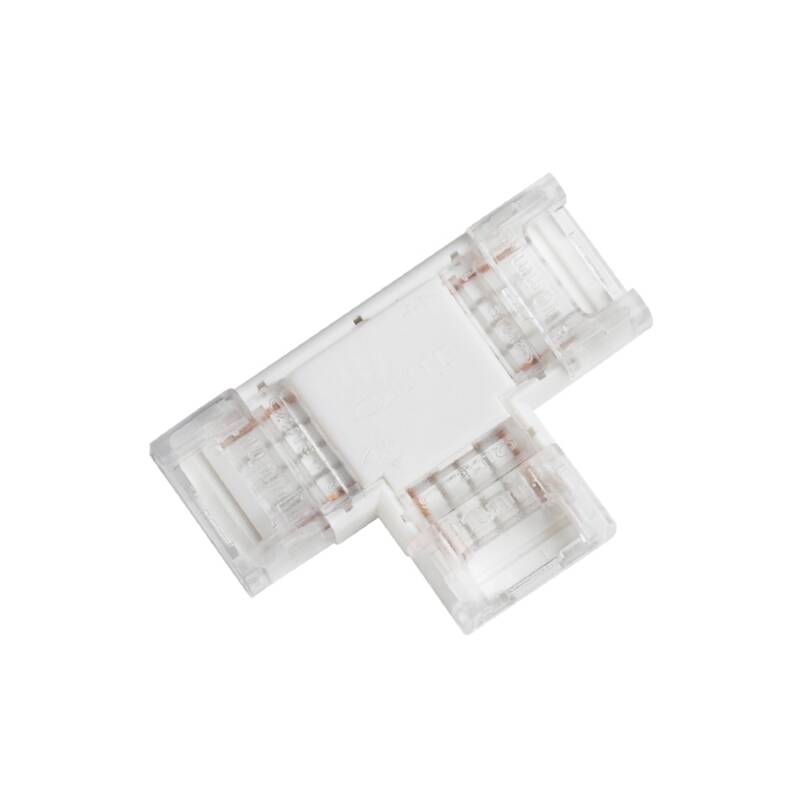 Produto de Conector Hipopótamo "T" para Fita LED Monocor 24-48V DC Largura 10 mm