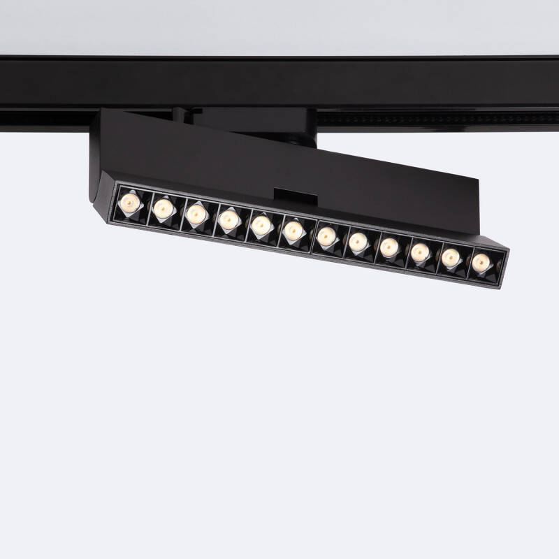 Producto de Foco Carril Lineal LED Monofásico 12W Regulable CCT Elegant Optic Negro