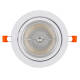 Producto de Aro Downlight Empotrable Circular Direccionable para Bombilla LED GU10 AR111 Corte Ø 120 mm