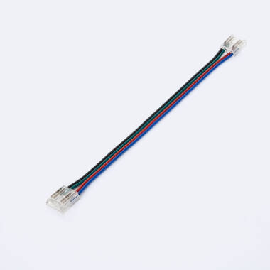 Conector Doble con Cable para Tira LED IC Digital SPI 24V DC COB Ancho 10mm