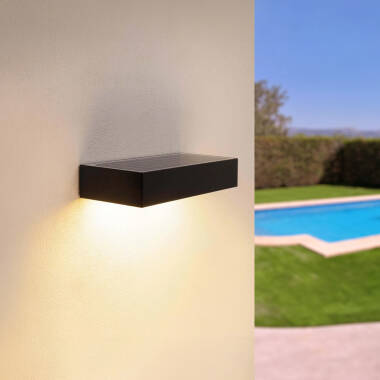 Produto de Aplique de Parede Exterior LED 6W Karl Solar Preto