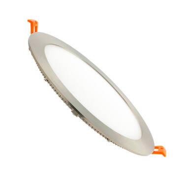 Placa LED 18W Circular SuperSlim Corte Ø 205 mm Silver