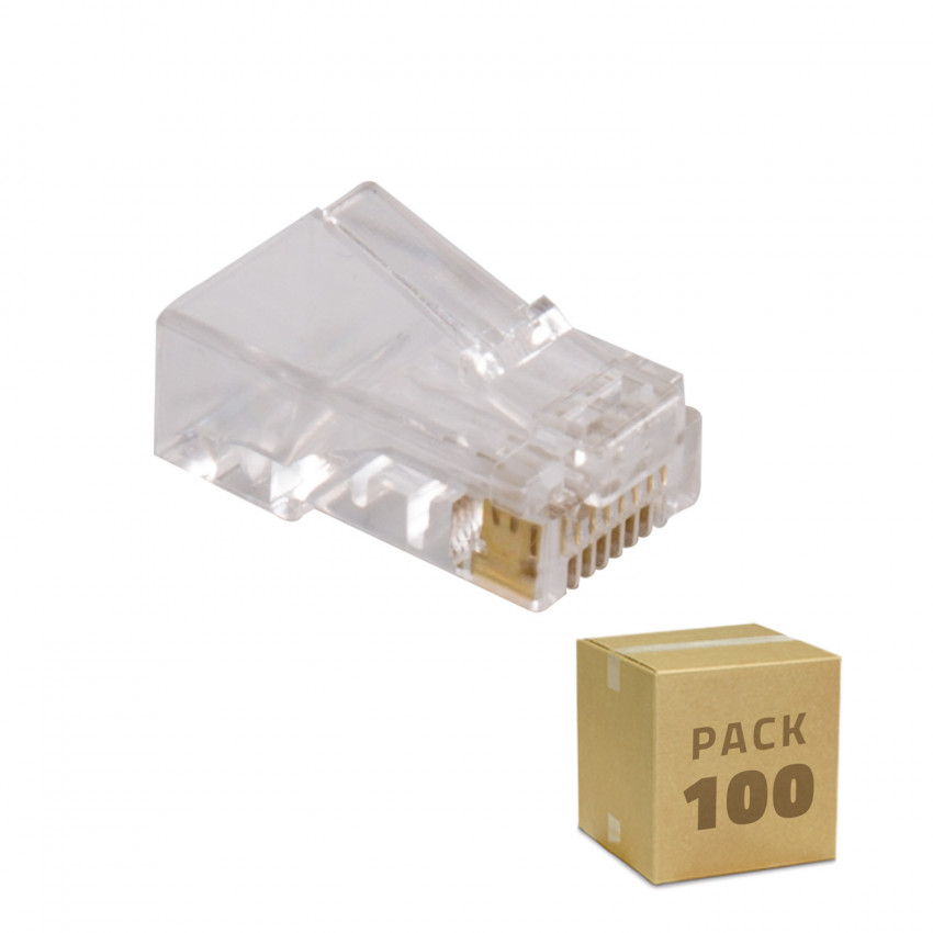 Producto de Pack 100 Unidades RJ45 UTP  